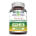 놀랄만한 수식 글루코사민 황산염 1000 mg 캡슐 보충교재 | Non-GMO | 글루텐 프리 | 미국에서 제작 (Unflavored)