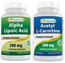 제일 자연적인 알파 Lipoic 산 200 Mg & Acetyl L 카르니틴 500 Mg