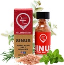 4Elementum Sinus Himalayan 소금 흡입기 - Natural Eucalyptus, Peppermint 및 Rosemary와 주입 - 알레르기, 콜드 및 혼잡의 완화 지원