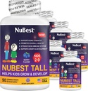 NuBest Tall Kids - 유아 비타민과 어린이 비타민은 나이 2에서 9 - 지원 뼈 힘, 전반적인 건강 및 면역 - 동물 모양 - 540 Chewable Berry 정제 | 팩 6