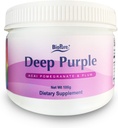 BioPure 딥 퍼플 – 모든 자연 Superfruit Dietary Supplement 유기 Acai, 유기 석류 및 Gut 건강, 면역 지원 및 전반적인 웰빙을위한 매립의 합성 혼합에서 만든 – 100g
