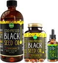 Maju Superfoods 큰 검정씨 기름과 Oregano 뭉치