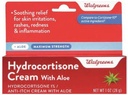 알로에 크림 1% Maximun 힘을 가진 Walgreens Hydrocortisone
