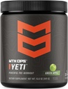 MTN OPS Yeti Pre-Workout 분말 Creatine, 200mg Caffeine & Beta Alanine, 30-Serving Tub, 녹색 사과를 가진 에너지 음료