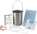 Purelife Detox Coffee Enema Kit - 미국에서 만든 - 2 Qt / Superior Non Toxic Made in USA 품질 / 1 lb Purelife Ultra Light Gold Enema Coffee - 실험실 실험 no mycotoxins- Silicone tubing