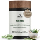 AKSHAR Ayurveda - Neem 추출물과 Neem 잎 분말을 가진 Neem 캡슐 - 명확한 피부 건강 및 해독을 지원하는 초본 Neem 보충교재 - Vegan Cruelty 자유로운 Neem 잎 캡슐 (60 조사)