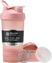 단백질 분말, 고전적인 V2 ProStak 체계, 22 Ounce, 로즈 분홍색을 위한 알약 조직 그리고 저장을 가진 BlenderBottle 셰이커 병