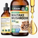 BIO KRAUTER Maitake 버섯 추출물 - 면역 지원을 위한 Maitake 액체 보충교재 - 서빙 당 680 mg - 채식주의자, 알콜 & 설탕 자유로운 하락 4 Fl.Oz.