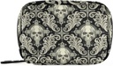 Pill Case Travel Vintage Pill Cases Bag 의학 비타민 용기 알약 상자 주최자 보충 홀더 (Skull Damask)