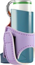 Beautyflier Asthma Inhaler 홀더 PU 가죽 여행 Handy 홀더 성인과 아이, Inhaler 포함되지 않는