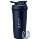 BlenderBottle 스포츠 절연 스테인레스 스틸 셰이커 병 와이어 위스키, 24Ounce, Navy – Protein Shakes & Athletes & Fitness Enthusiasts, Easy Mixing, Keeps Drinks Cold, Lockable Lid