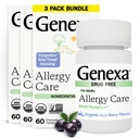 Genexa Allergy Care | 드럭 무료, 비-Drowsy Allergy & Decongestant Relief for Adults | Vegan & Non-GMO | Homeopathic Allergy Relief Made Clean | 유기농 Acai Berry 맛 | 180 킬레이트 정제
