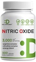 Nitric 산화물 부스터 3,000mg 서빙 당, 300 캡슐 – 12 in 1 Nitric 산화물 보충교재 – 에너지 혼합을 가진 아르기닌 & Citrulline 복잡한 – Marshmallow 뿌리 – Muscles&Heart에 Nutrient 교류 촉진