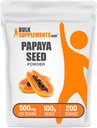 BulkSupplements.com Papaya 씨앗 분말 - Carica Papaya 씨앗, 영양 보충, Digestive & Gut 지원 - 글루텐 무료, 500mg 서빙 당, 100g (3.5 oz) (팩 1)