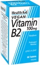 건강 보조 비타민 B2 (Riboflavin) 100mg - 장기간 방출 60 정제