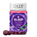 OLLY Sleep Gummy, 3mg Melatonin, L-Theanine, Chamomile, 레몬 발름, 수면 보조, BlackBerry, 90 카운트