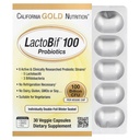 캘리포니아 골드 영양 LactoBif Probiotics, 100 Bllion CFU, 8 활성 및 임상 연구 Probiotic Strains, 설탕 - 무료, 채식, 개별적으로 두 배 포일 물집 밀봉, 30 Veggie 캡슐
