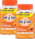 1 A Day Women?s VitaCraves Multivitamin Gummies, 비타민 A, C, E, B6, B12, 칼슘 및 비타민 D, 80 카운트가있는 보충 | 2 팩