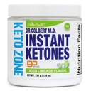 Divine Health Dr Colbert MD Instant Ketones Powder | Keto Zone Diet Book에서 추천 된 Limeade 풍미 | GoBHB | Exogenous BHB Ketone Salt | 4.59oz