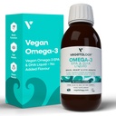 Vegan Omega 3 액체, Microalgae에서, 비타민 D3와 EPA DHA의 800mg, 지원 심장, 뇌 및 눈 건강, 자연적인 물고기 기름 대안, 영국 만드는, 비난