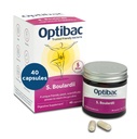 Optibac Probiotics Saccharomyces Boulardii - Vegan Scientifically Proven Digestive Probiotic 보충, 5 억 CFU - 40 캡슐