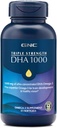 GNC 트리플 강도 DHA 1000 오메가 3 보충교재, 1000mg DHA, 지원 뇌 발달 및 건강한 시각, 45 Softgels