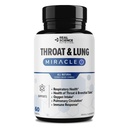 Real Science Throat & Lung Detox Capsules to Clear Mucus, Sore Throat & Support Breathing - Vinitrox, GABA, 비타민 C 및 D를 지원하는 Lung Support Supplement - Long-Term Cough & Respiratory Relief, 60 Caps