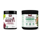 Force Factor Total Beets Organic Beetroot Powder Superfood to Boost Daily Nutrition, USDA Organic & Smarter Greens Daily Wellness Powder to Support Energy, 면역 및 소화