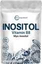 마이크로 재료 Myo-Inositol 분말, 2.2lb (1666 서빙) | 여성용 Inositol 보충교재 | Hormonal Balance & Ovarian Health | Non-GMO, Vegan, Filler-Free 서포트