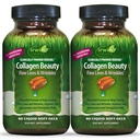 Irwin Naturals Collagen Beauty – 80 Liquid Soft-Gels – 고급 스킨, 헤어 & 네일 영양 - 2 팩