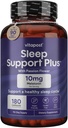 Sleep Support Plus Melatonin & Botanicals는 건강한 수면주기를 지원하기 위해 훌륭한 밤의 수면을 위해 Calm과 Relaxation의 느낌을줍니다. 180 캡슐