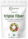 마이크로 성분 유기 세겹 섬유 분말, 2lb | 자연적인 Prebiotic to Support Digestive & Gut Health | 가용성, 쉽게 소화 가능 | 난염증, 채식
