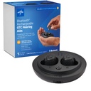 Medline Bluetooth 재충전용 OTC 보청기, in-Ear의 4 환경 조정, 물 저항하는, 조정가능한 양, 모세관 Hearing 손실, 소음 감소, Earbud 보청기에 온화한