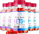 (5 팩) 슬림 Aura Keto ACV Gummies - 공식 슬림 Aura Keto Plus Apple Cider Vinegar 1050MG 고급 공식 거미, 모든 천연 프리미엄 공식, Slimaura Gomitas 리뷰, 5 개월 동안 300 Gummies