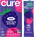 Cure Hydration - Kids Electrolyte 음료 믹스 | 플랜트 기반 소아과 공식 탈수 | 추가 설탕, FSA-HSA, Non-GMO, 글루텐 프리, 인공 향료 없음 | 상자 6 패킷 - 혼합 베리