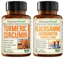 까만 고추 추출물 & Glucosamine Chondroitin MSM 합동 지원 보충교재를 가진 심황 Curcumin