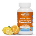성인 및 어린이를위한 Halal Omega 3 - 레몬 및 오렌지 맛이있는 오메가 3 채식 구미 - 성인 및 어린이 구미 - 60 개