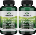 Swanson Senna Psyllium Cascara Complex GI Tract 일반 지원 90 캡슐 (2 팩)