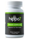 Hippo7 Vegan 완전한 Multivitamin 비타민 B12, 비타민 D, Omega-3 DHA+EPA, 칼슘, 이오민, 아연 & 철. (1개의 병, 60 Softgels)
