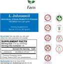 Gut Lactobacillus Johnsonii Probiotic Powder 100 Billion cfu's | 첨가물 없음 | 제조업체에서 직접 | 제3자 스토리지 | 면역 지원 | L. Johnsonii | 60 Grams (2.11 Oz)