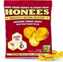 Honees Honey Filled Drops, 꿀 Cough Drops with Real Honey-Natural Sore Throat Relief-Nothing Artificial-Throat Coat Lozenges, 자연 Cough Suppressant, Non-GMO, 글루텐 무료 (1 팩 – 20 방울)