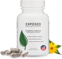 노출된 피부 관리, Probiotic 보충 단지 1 억 CFU – 피부, Gut 및 면역 건강 지원을위한 매일 프로 바이오 틱 – 남성과 여성을위한 다이제스트 웰빙 공식 – Non-GMO, 60 캡슐