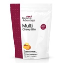 Bariatric Advantage Multi Chewy Bite - Bariatric Surgery 환자를위한 부드러운 Chew Multivitamin - Folic Acid, 비타민 D3 및 더 많은 - 열대 오렌지 맛 - 60 카운트가있는 Chewable Multivitamin