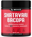 6in1 Shatavari 분말 유기 - Shatavari 뿌리, Bacopa Monnieri, Ashwagandha 뿌리, Vitex Berry, Fenugreek 및 Black Pepper와 혼합 - Rejuvenation 지원, 에너지 및 활력 촉진 - 4 Oz