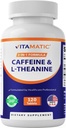 Caffeine 100mg을 가진 비공식적인 L-Theanine 200mg – 집중된 에너지 & 정신적인 Clarity를 위한 120의 채식주의 정제 Nootropic 보충교재
