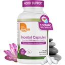 Zahler Inositol 보충교재 캡슐 1000mg - 여자를 위한 Mood & Nervous 체계 지원 보충교재 - 호르몬 균형 & 건강한 Ovarian 기능 - Kosher, 글루텐 자유로운, 낙농장 자유로운 - 120 조사