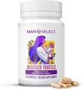 Mama's Select Organic Blessed Thistle – Breastfeeding Moms의 천연 락토 지원 | 건강한 우유 생산 촉진 | Vegan, Non-GMO, Allergen-Free, USA Made & Third-Party Tested