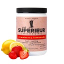 Superieur Electrolytes–Plant based Electrolyte Supplement w/Sea Minerals for Hydration & Recovery–Keto Friendly, Non-GMO, Zero Sugar, Vegan 건강한 스포츠 음료 분말–Strawberry Lemon(70 Serv)