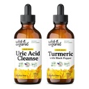 야생 & 유기 우릭 산 Cleanse Tincture 4 fl oz & Turmeric Tincture 4 fl oz