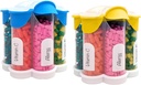 Extra Large Pill 주최자 매일, 주간, 월간 보충 병, 7 XL Compartments (2 팩 콤보)가있는 귀여운 Blossom Pill 분배기 (Light Blue 및 Yellow)